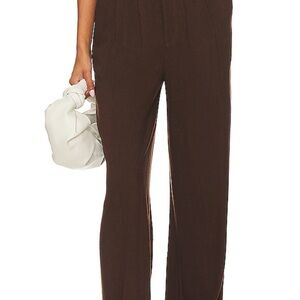 Linen Brown Women's Pants